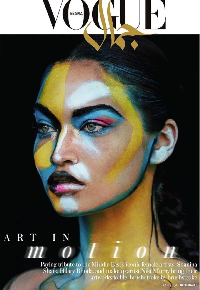 Greg Swales Flashes Extreme Beauty Artistry for Vogue Arabia March